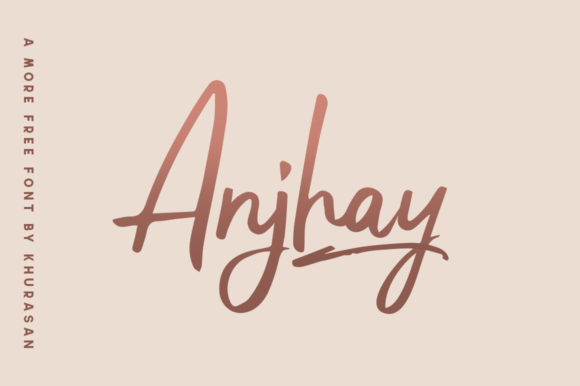 Anjhay Font: Modern Handwritten Style