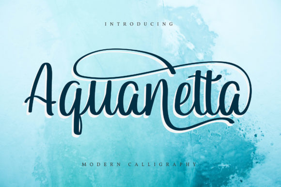 Aquanetta: A Script Font for Web Design