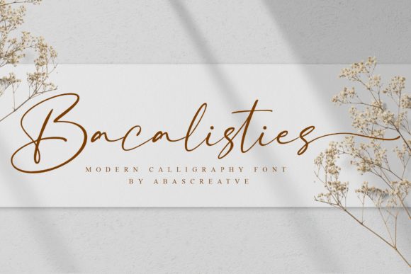 Bacalisties: A Stylish Handwritten Font