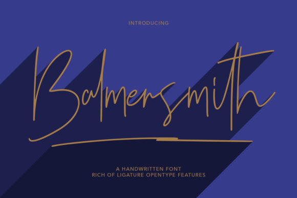 Balmersmith Font: Elegant Handwritten Style
