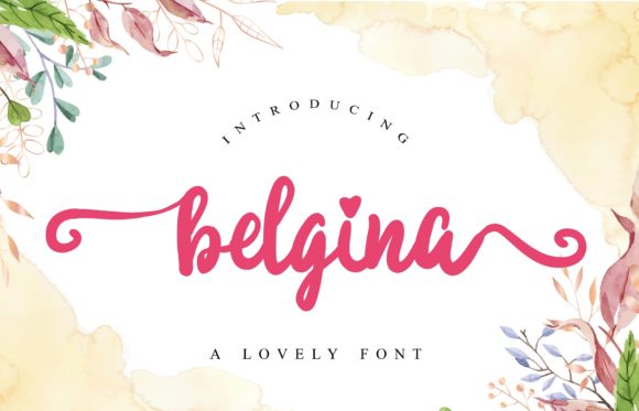 Belgina: A Delicate Script Font