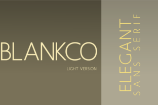 Blankco Light Font for Creative Projects