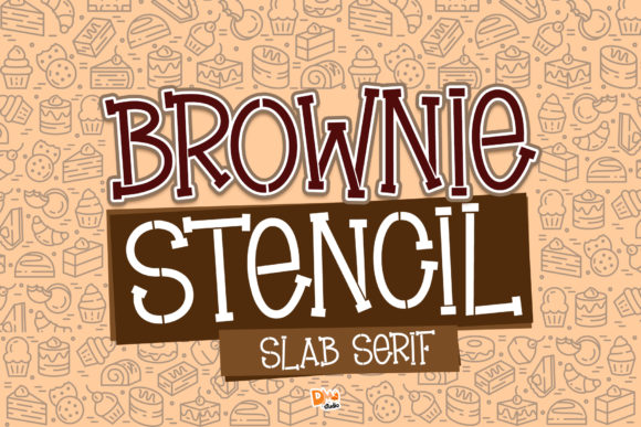 Brownie Stencil: A Quirky Font for Creative Projects