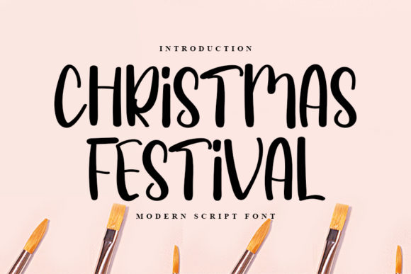 Christmas Festival Font for Business