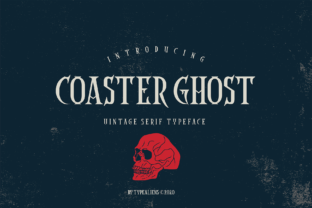 Coaster Ghost Font: Vintage Elegance for Makers