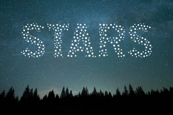 Color Stars Font for Web Design
