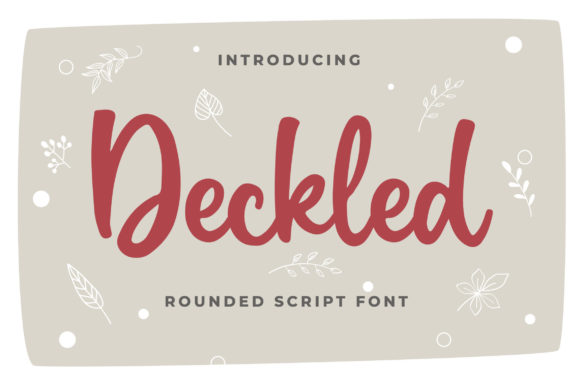 Deckled: A Beautiful Handwritten Font