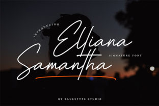 Elliana Samantha Font: Elegant Script for Editorial Design