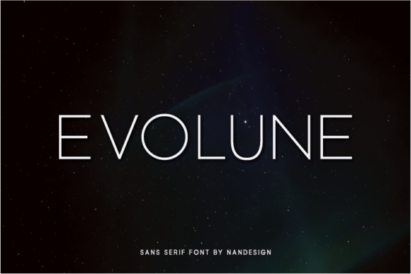 Evolune: A Modern Sans Serif Font