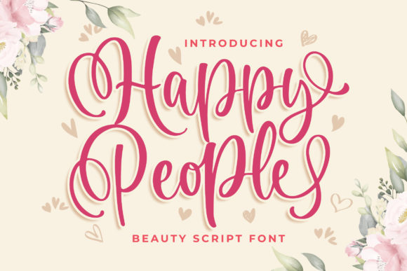 Happy People Font for Web Design