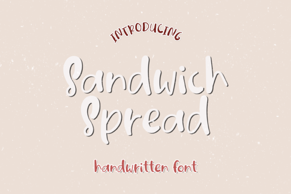 Sandwich Spread Font: Handwritten Elegance