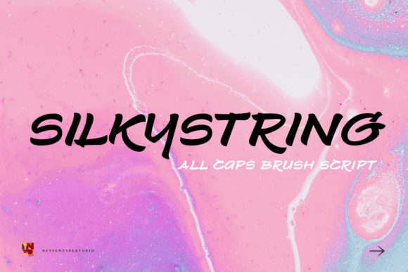 Silkystring: A Handwritten Font for Creative Makers