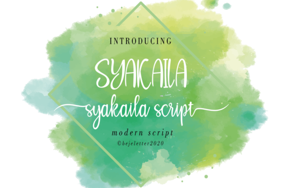 Syakaila: A Modern Handwritten Font